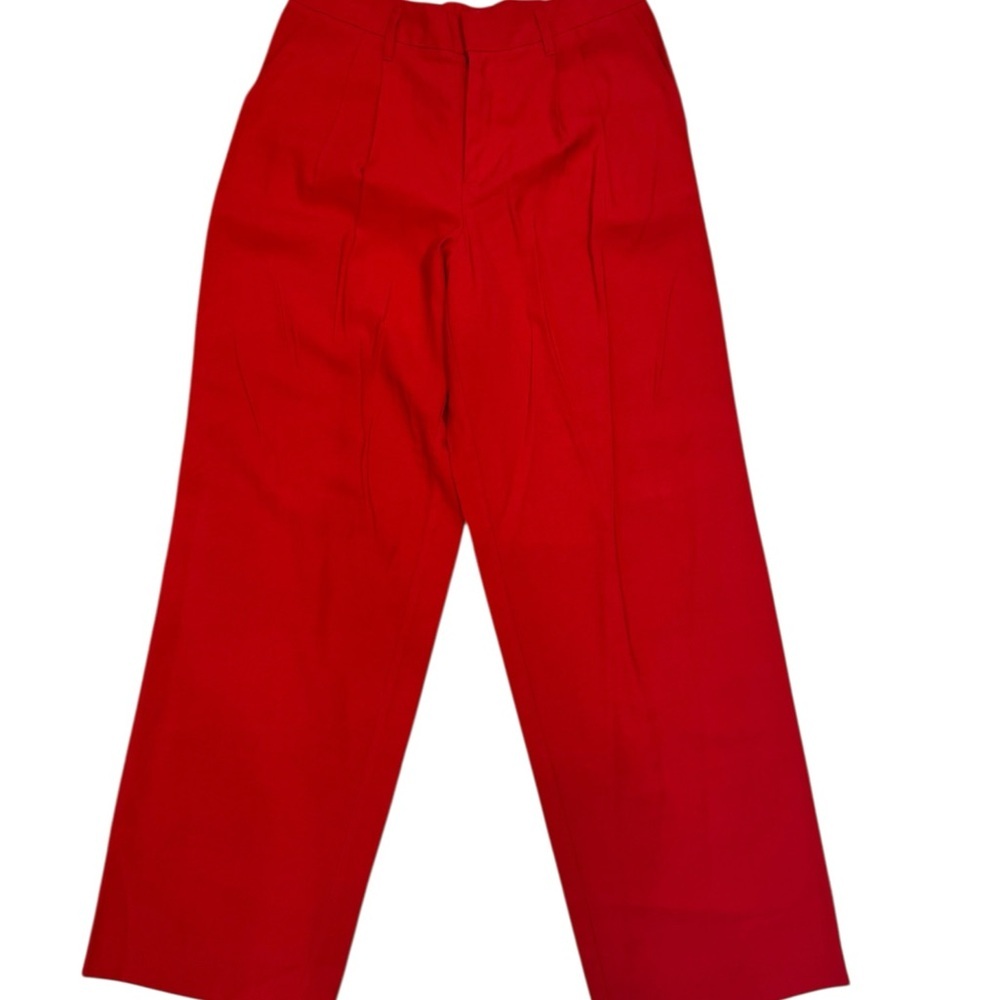 A New Day High-Rise Pleat Front Straight Trousers – Red – Size 10 (NWT)